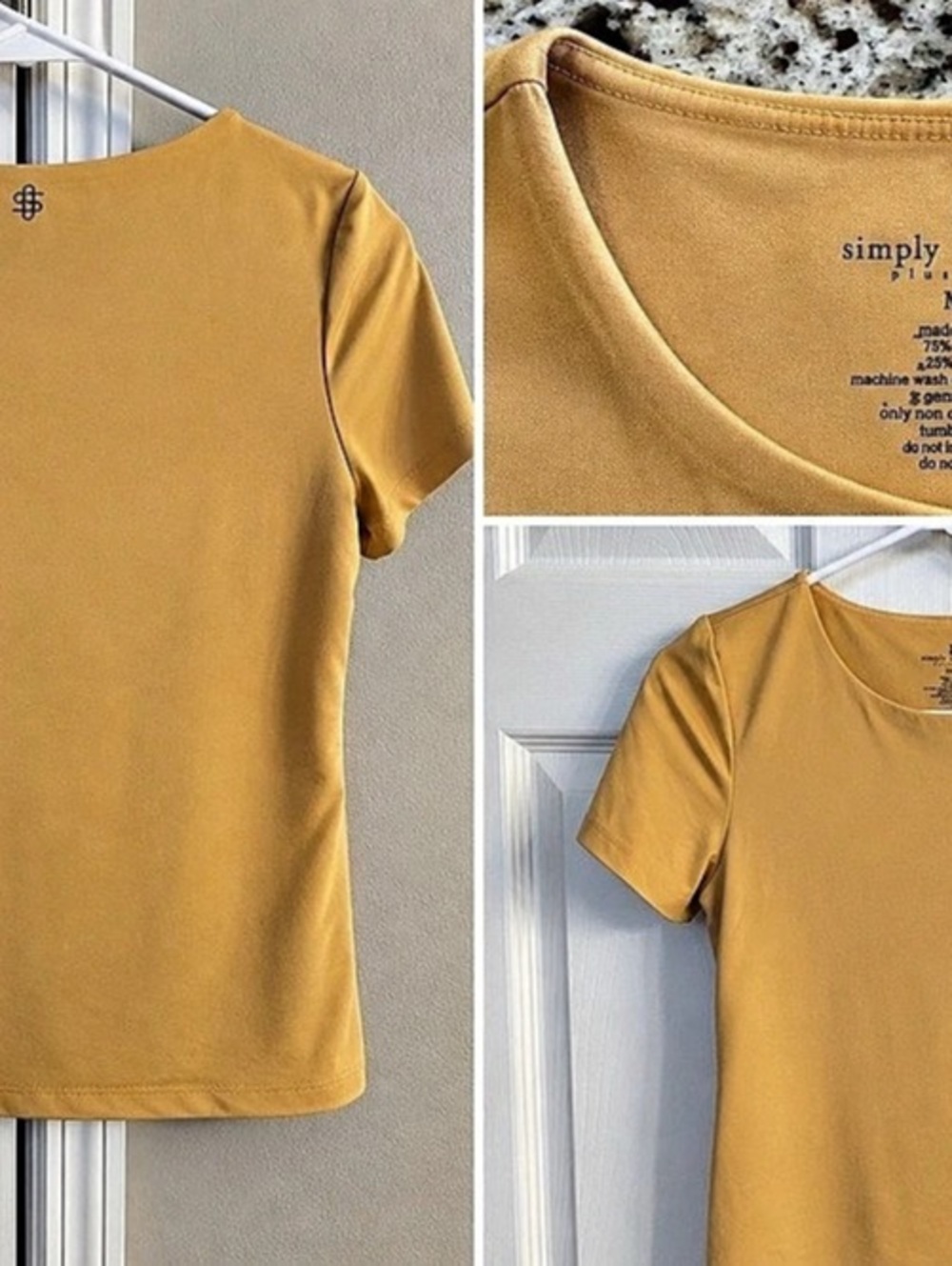 Simply Southern Short Sleeve Tee in Yellow Size M/L Like New